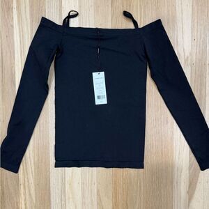 NWT Helmut Lang Black Long Sleeve Tank XS